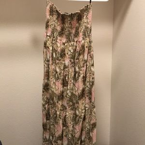 Strapless maxi dress